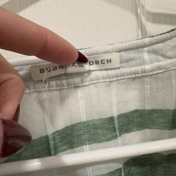 Burning Torch Blouse Size Xsmall Xs Top Shirt Striped‎ Multicolor Cotton - Picture 5 of 8